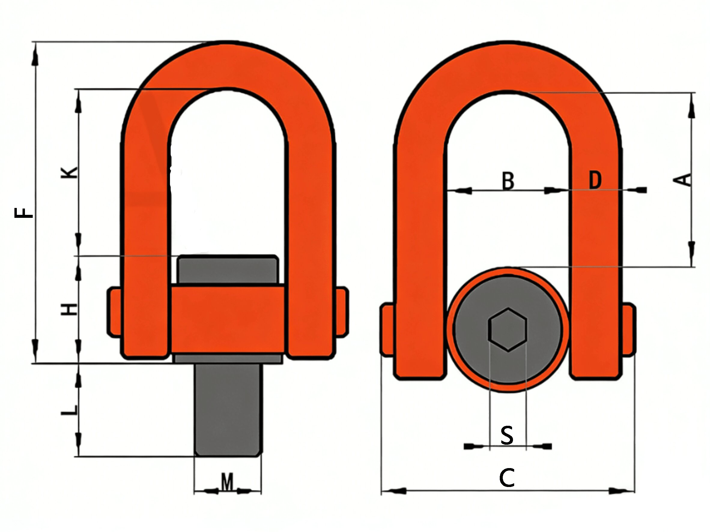 drawing-of-clgr®-double-swivel-shackle-grade-80-china-supplier