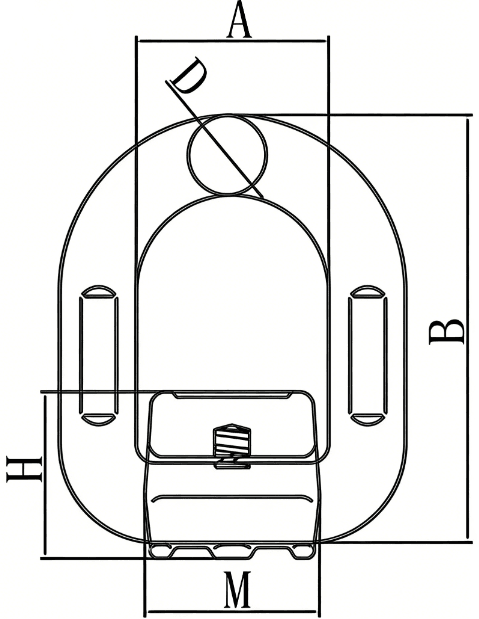 drawing-of-clgr®-g80-weld-on-pivot-d-link-china-supplier