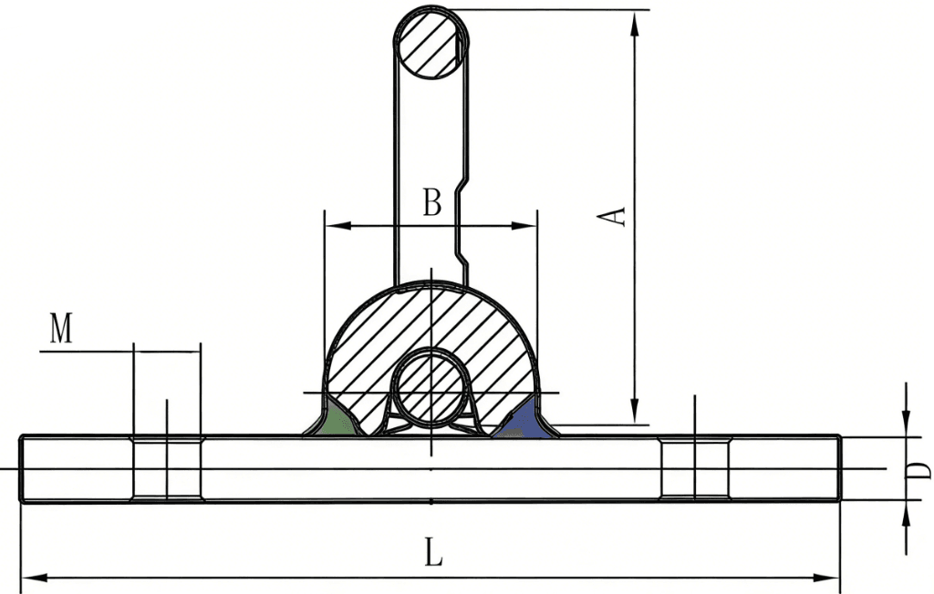 drawing-of-clgr-bolt-on-lifting-point-grade-80