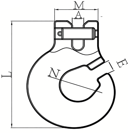 drawing-clgr®-g100-clevis-forest-hook-china-supplier