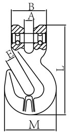 drawing-of-clgr®-g100-/-grade-100-cradle-clevis-grab-hook-china-supplier