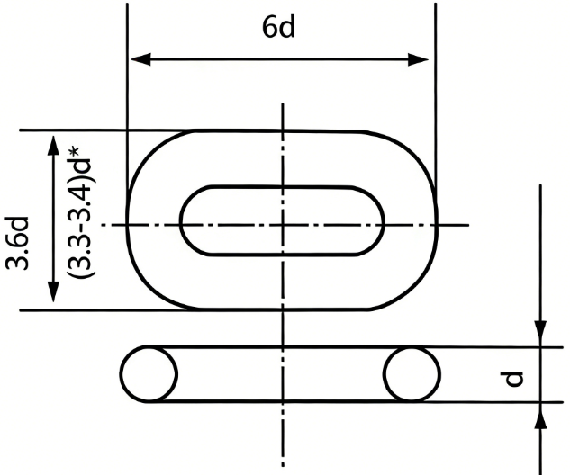drawing-of&nbsp;clgr®-studless-link-anchor-chain-china-supplier