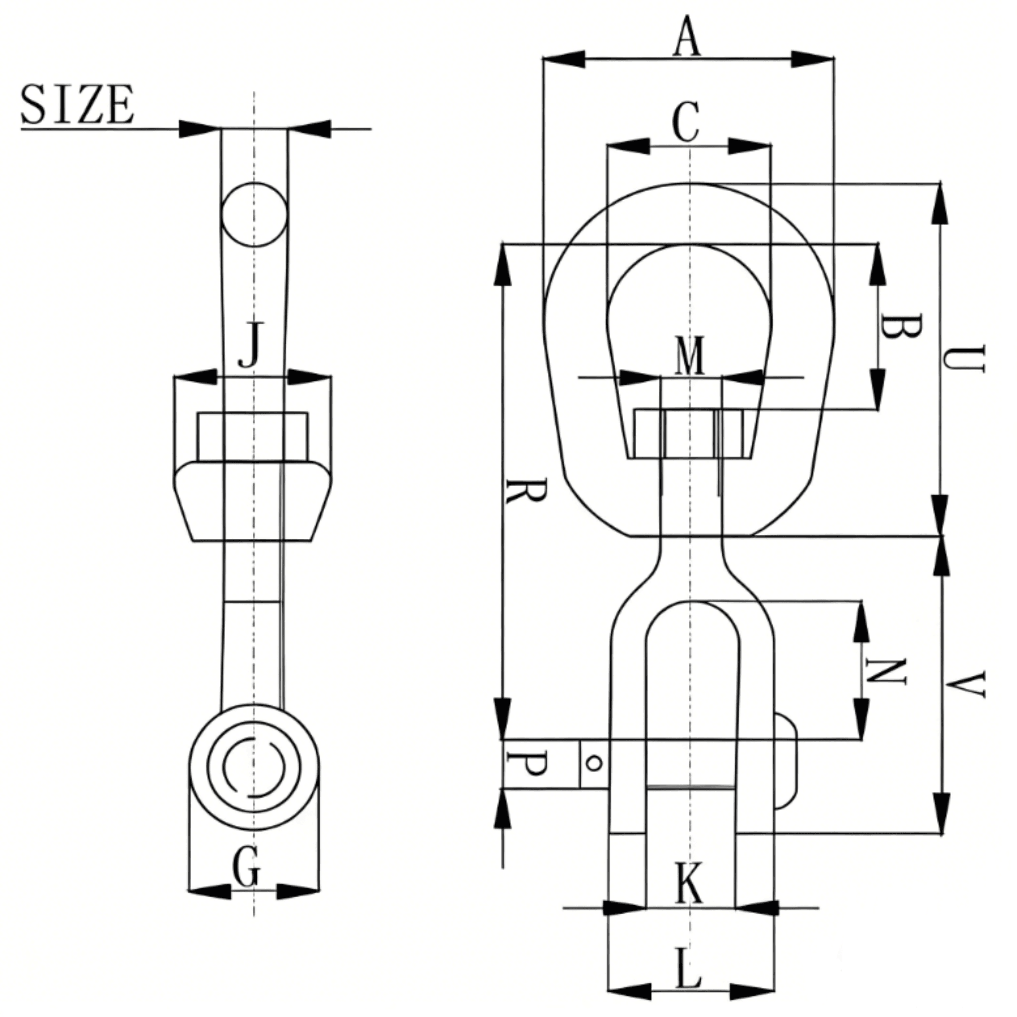 Specifications of CLGR® Forged G-403 Jaw End Swivels China Supplier Specifications of CLGR® Forged G-403 Jaw End Swivels China Supplier