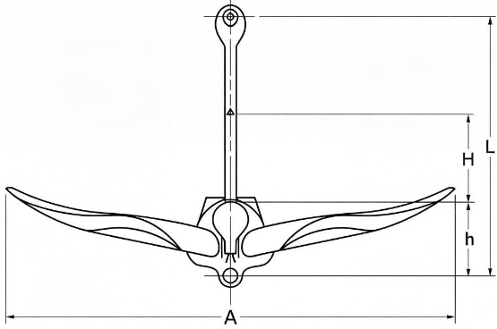 Specifications of CLGR® Folding Grapnel Anchor Galvanised 