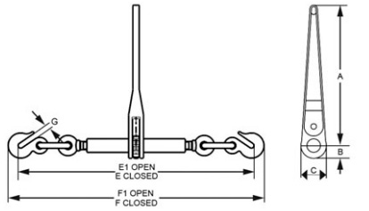drawing-of-clgr®-grade-70-ratchet-load-binder-us.fed.spec-china-manufacturer drawing-of-clgr®-grade-70-ratchet-load-binder-us.fed.spec-china-manufacturer