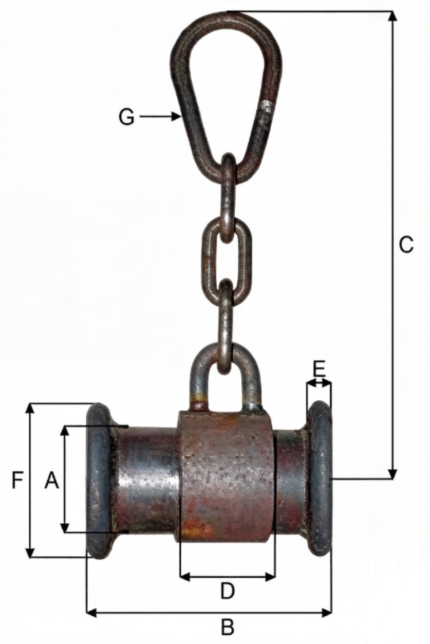 Drawing of CLGR® Steel Spacers with Rings with Chain Welded China Supplier Drawing of CLGR® Steel Spacers with Rings with Chain Welded China Supplier