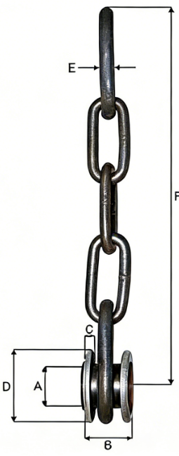 Drawing of CLGR® Chain Toggle for Chain for Fishing Trawl Foot-rope Drawing of CLGR® Chain Toggle for Chain for Fishing Trawl Foot-rope