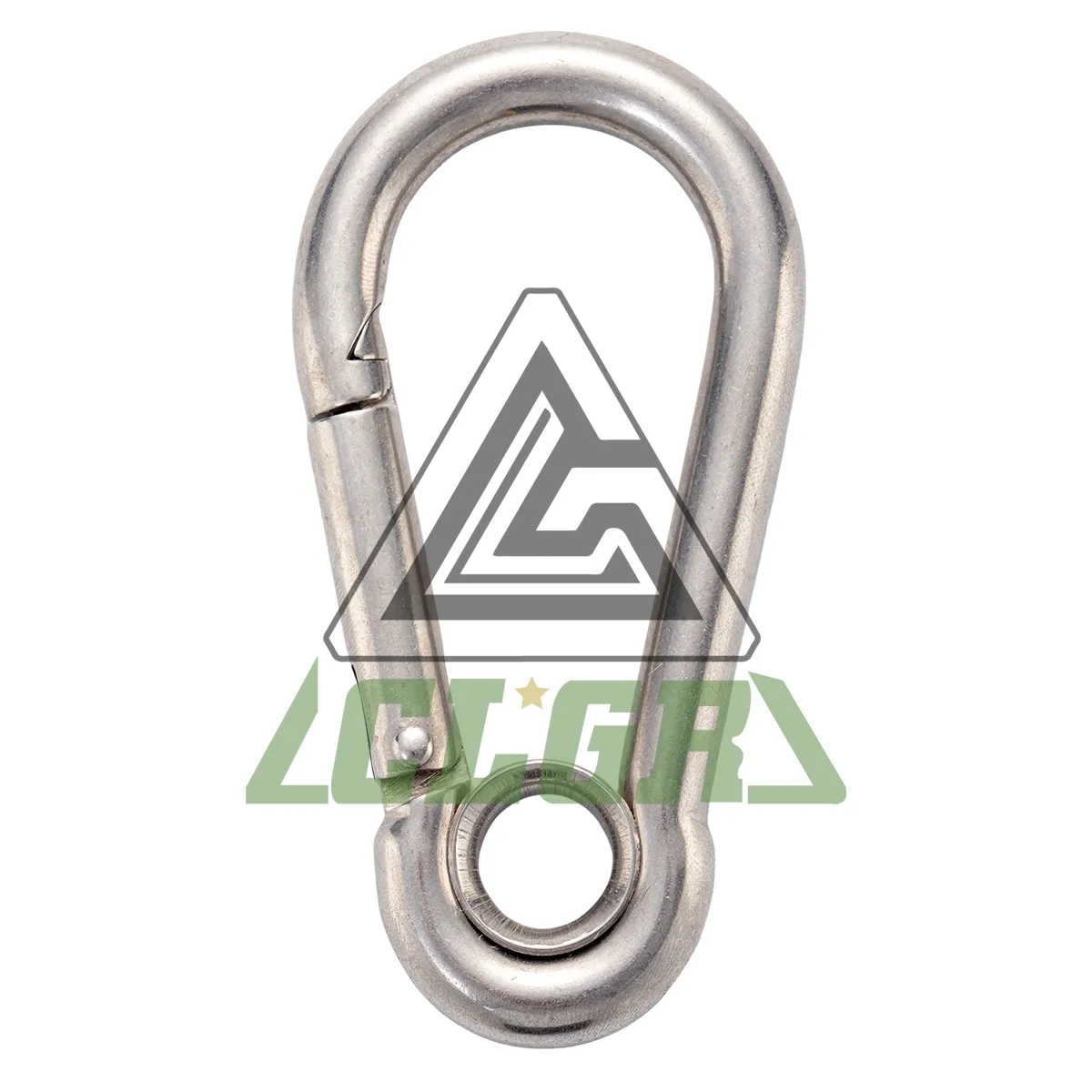 CLGR® Stainless Steel Carabiner Snap Hook with Eyelet DIN 5299 Form A