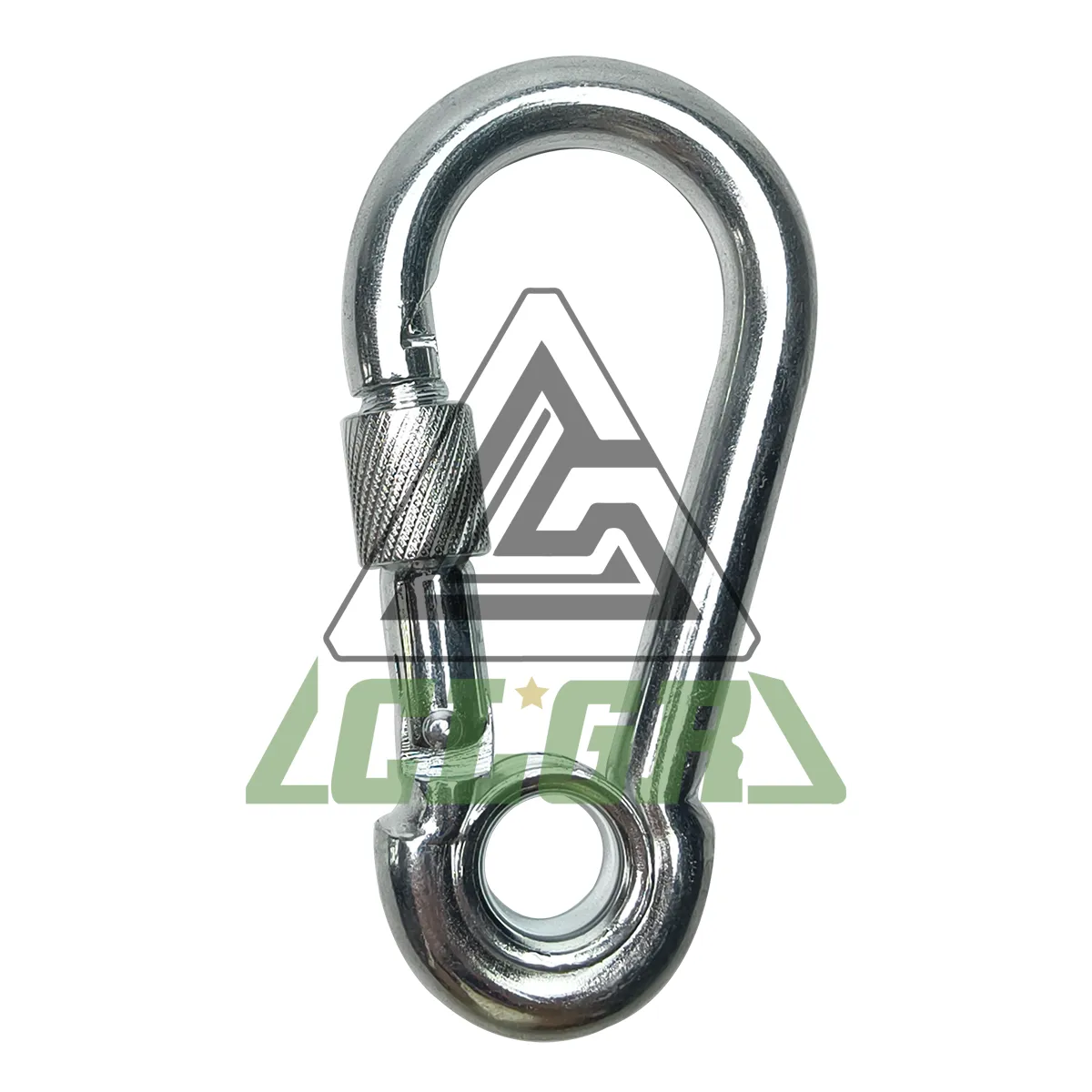 CLGR® Stainless Steel Carbine Hook with Eyelet and Screw Nut DIN5299 Form E