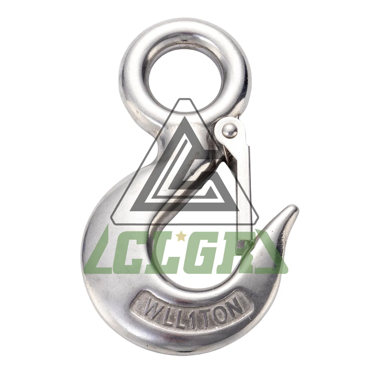 CLGR® Stainless Steel Eye Hoist Hook with Latch S-320