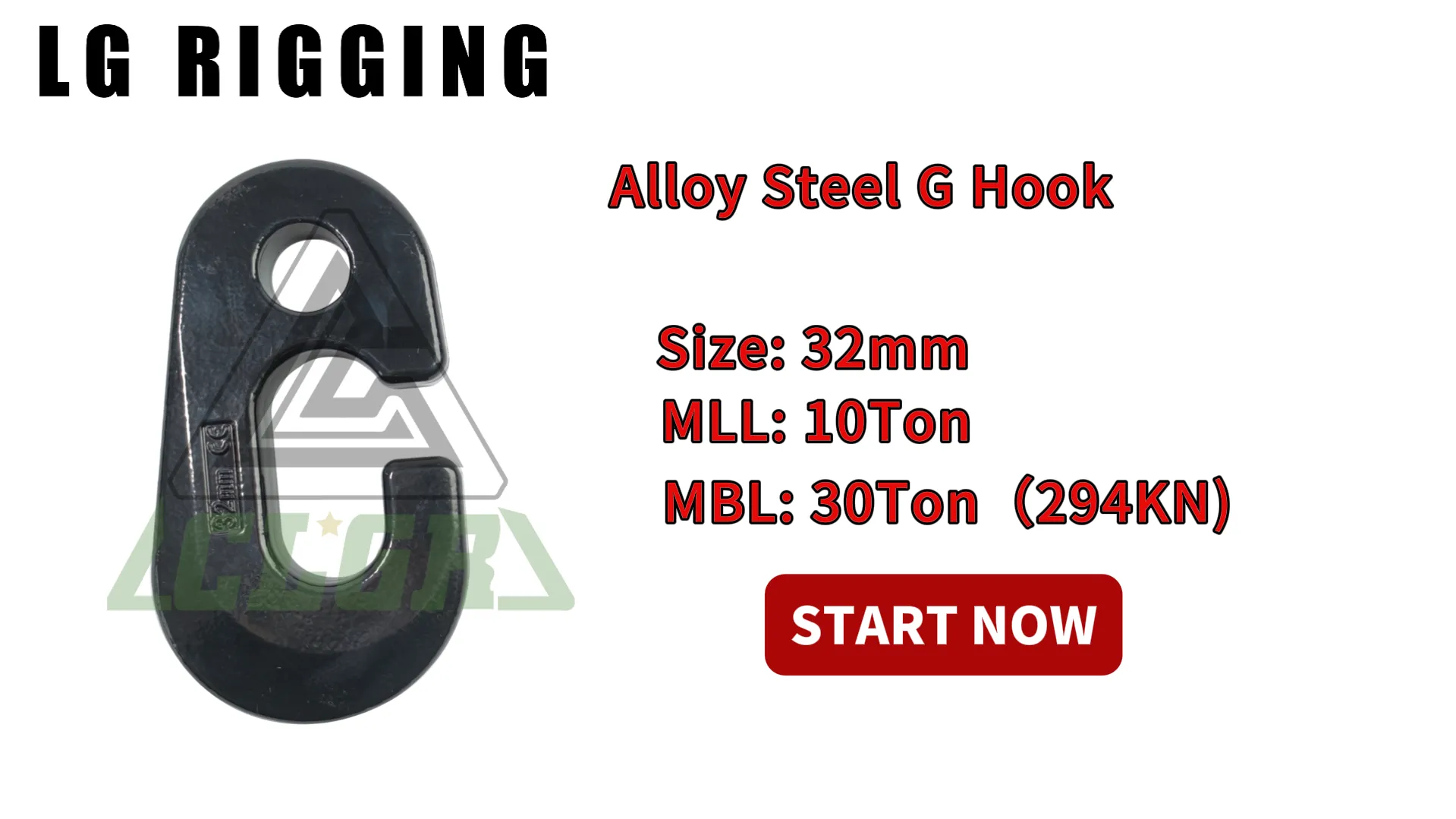 CLGR® Break Test - 32mm Alloy Steel G Hook