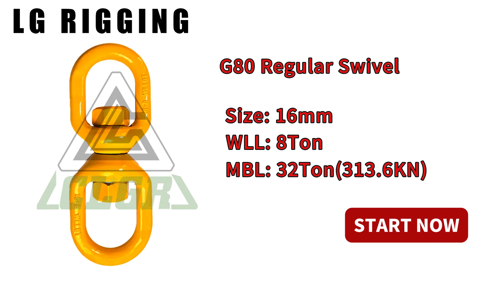 Breaking Test of 16mm G80 Regular Swivel