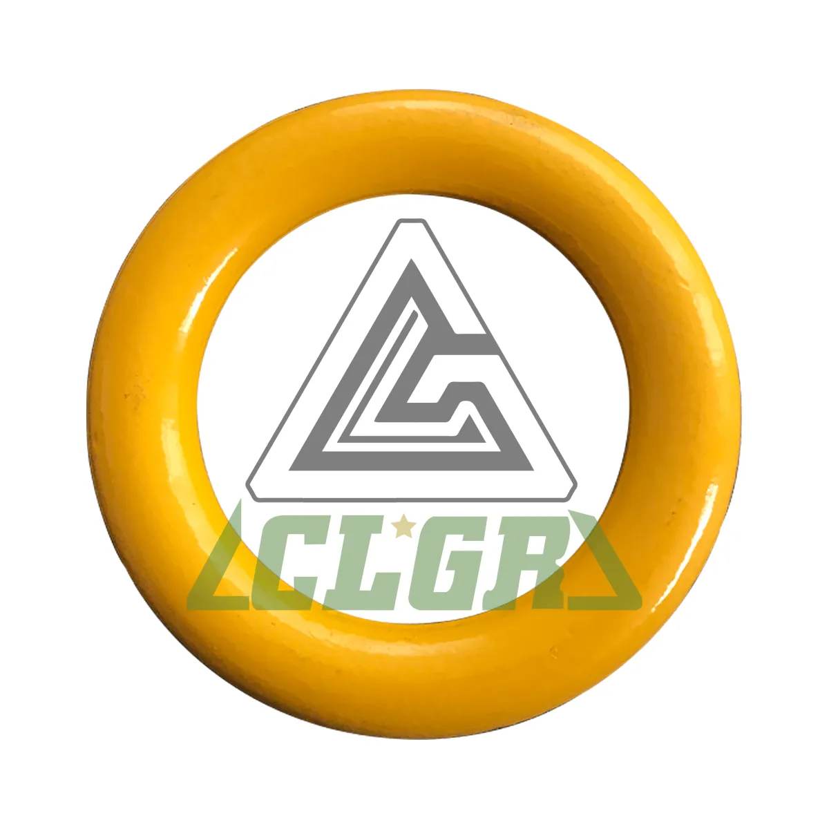 G80 Forged Alloy Round Ring Yellow Painted Weldless Rings