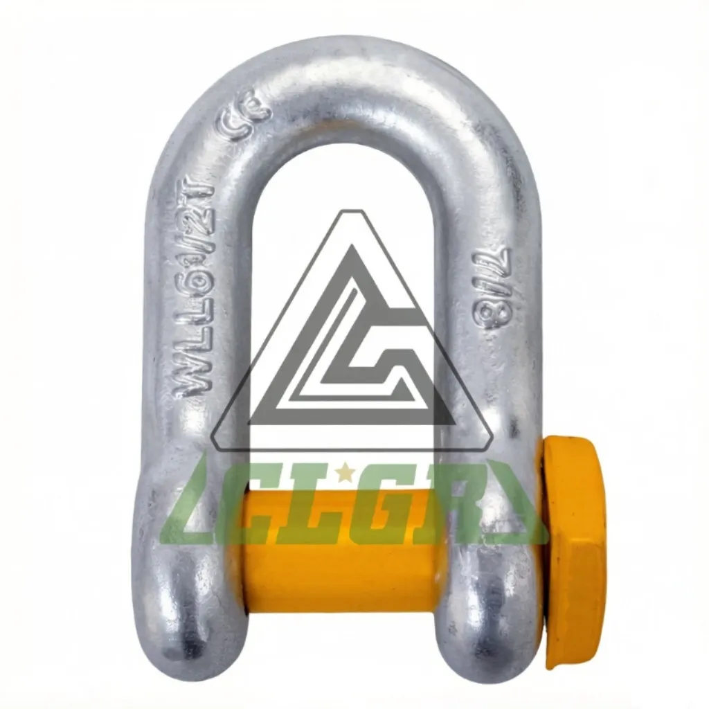 CLGR® High Tensile Chain Shackle Square Head Pin for Lifting & Rigging
