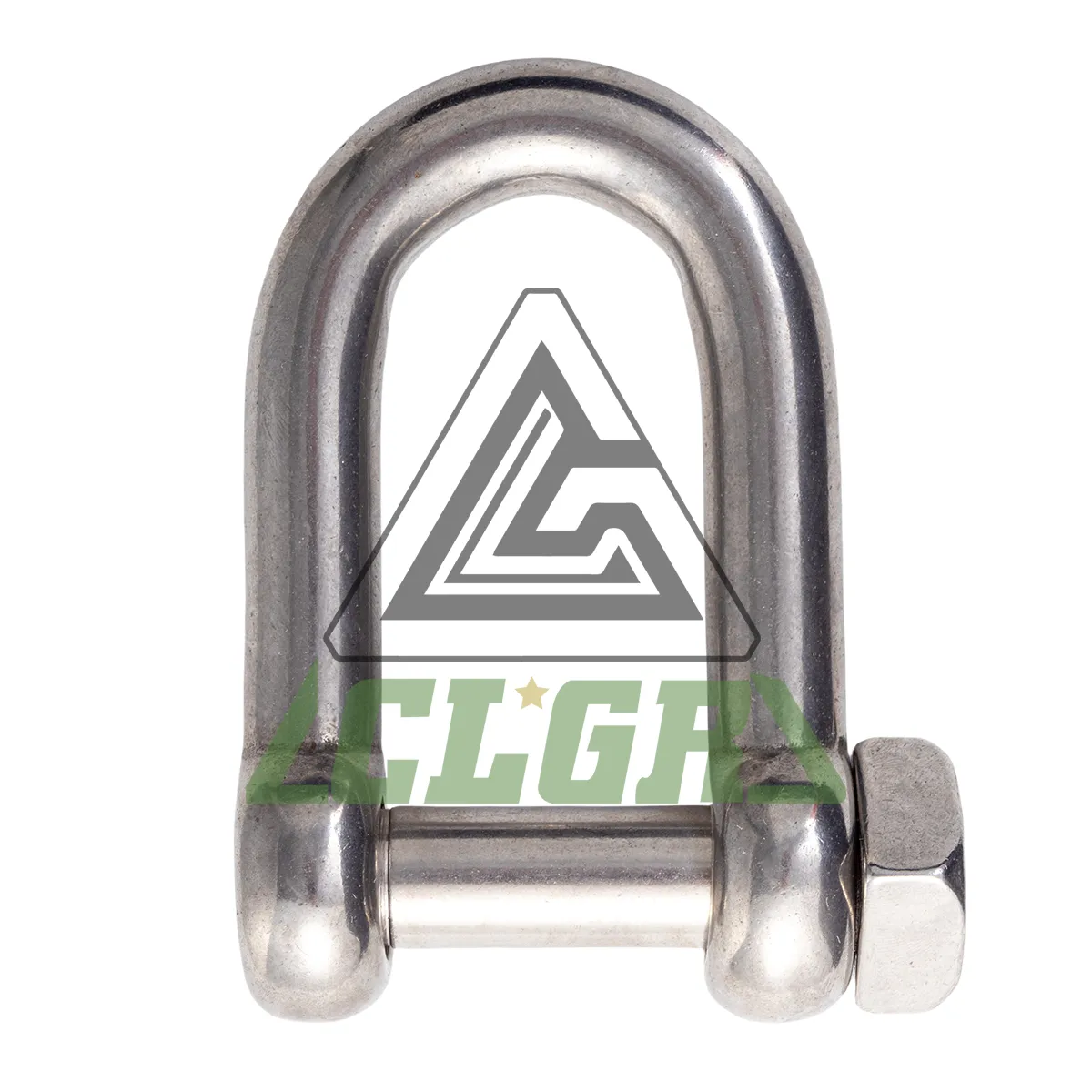 CLGR® Stainless Steel Chain Shackle with Square Head Pin for Trawling