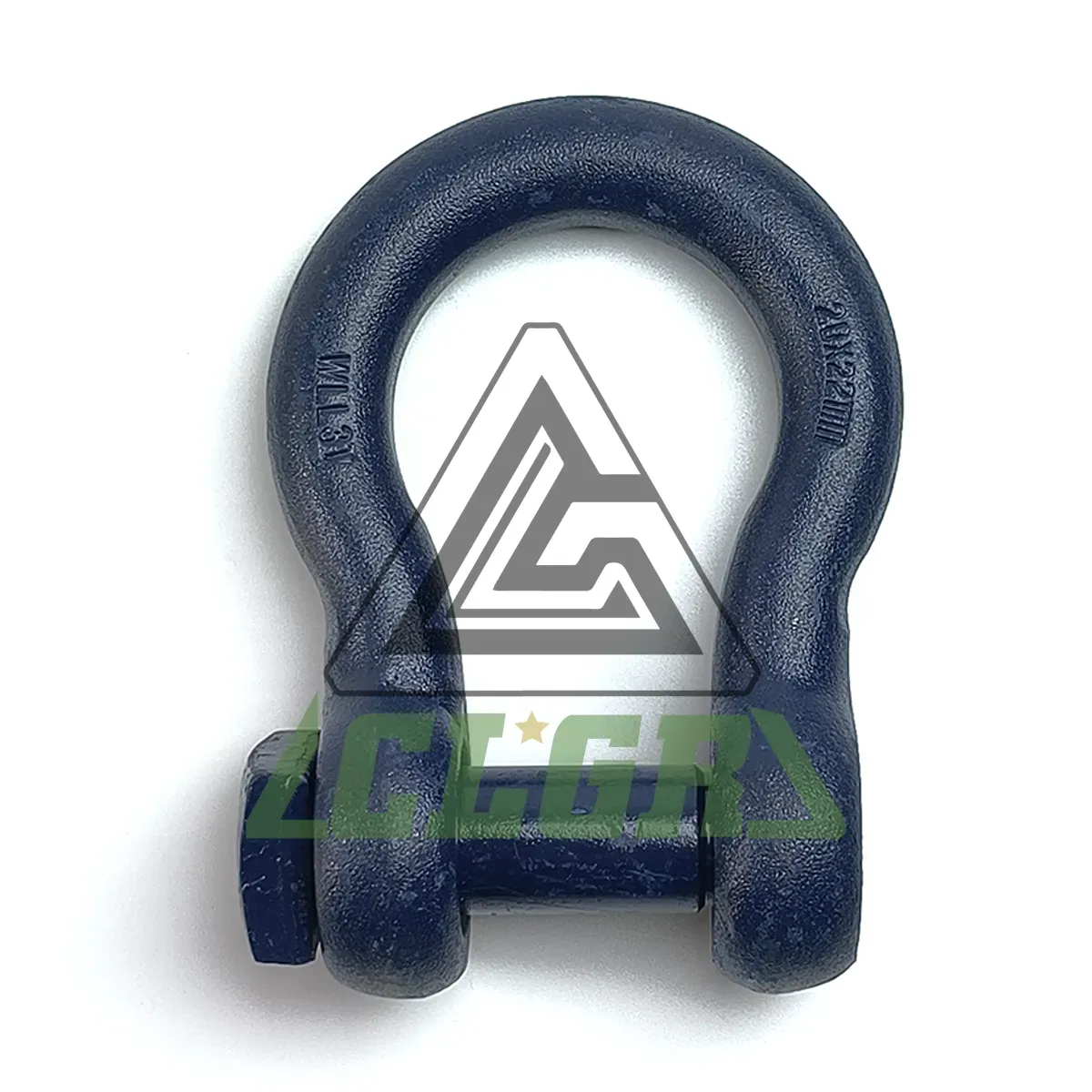CLGR® Trawling Shackle Bow Type Square Head Pin Blue Painted for Lifting & Rigging