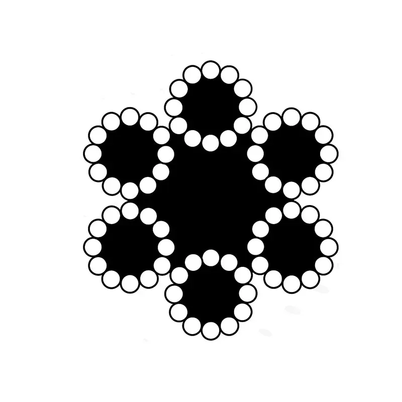 6x12+7FC Galvanized Steel Wire Rope