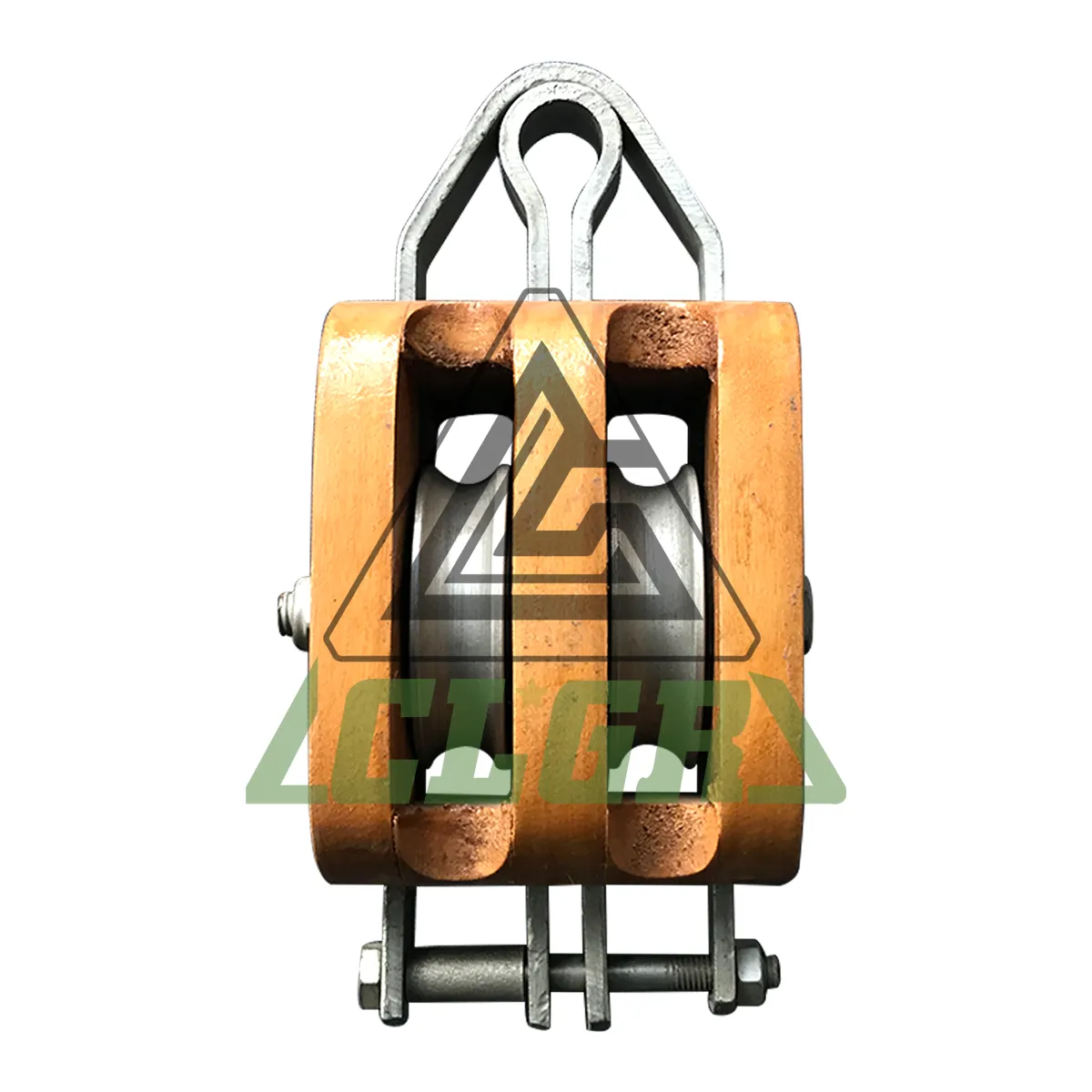 CLGR® Regular Wood Block Double Sheave Without Shackle