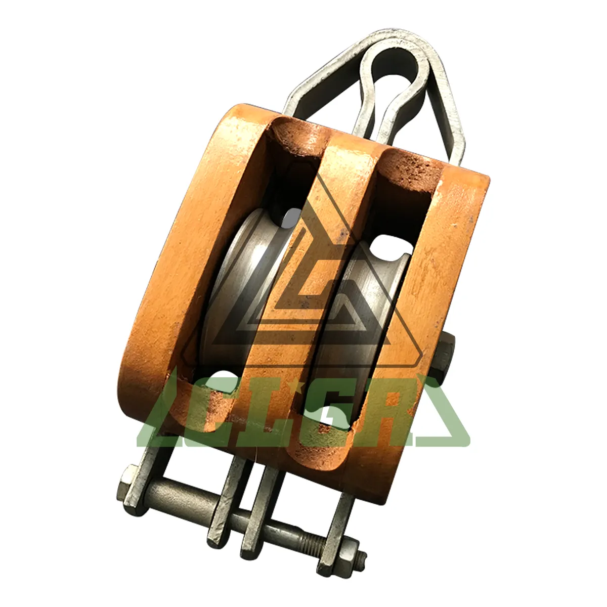 clgr regular wood block double sheave without shackle manufacturer