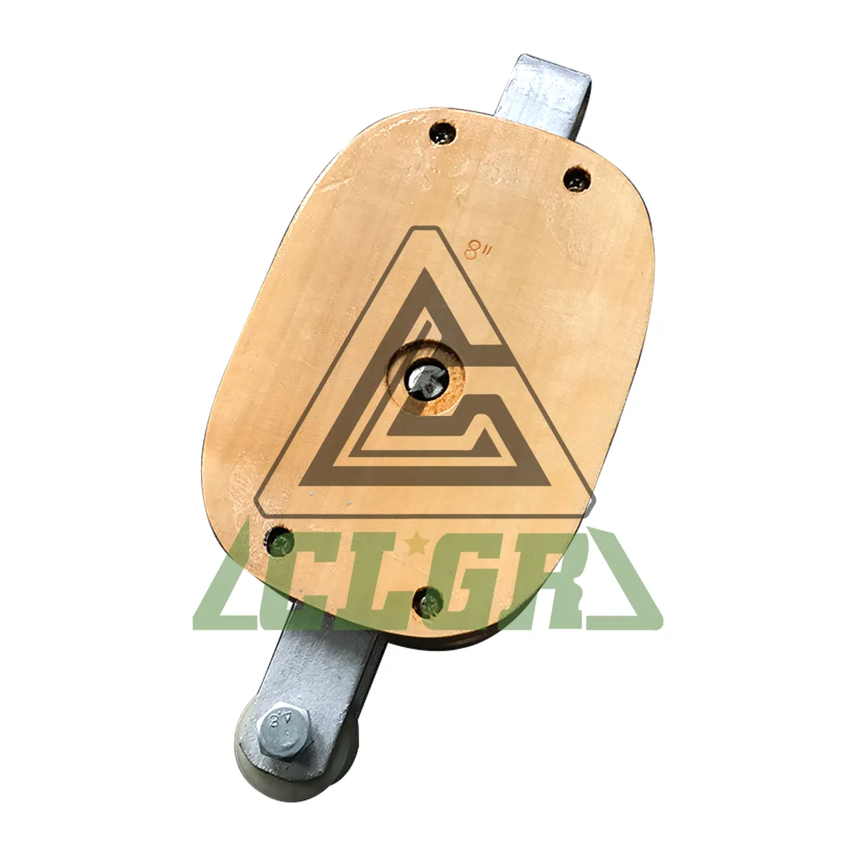 clgr regular wood block single sheave without shackle
