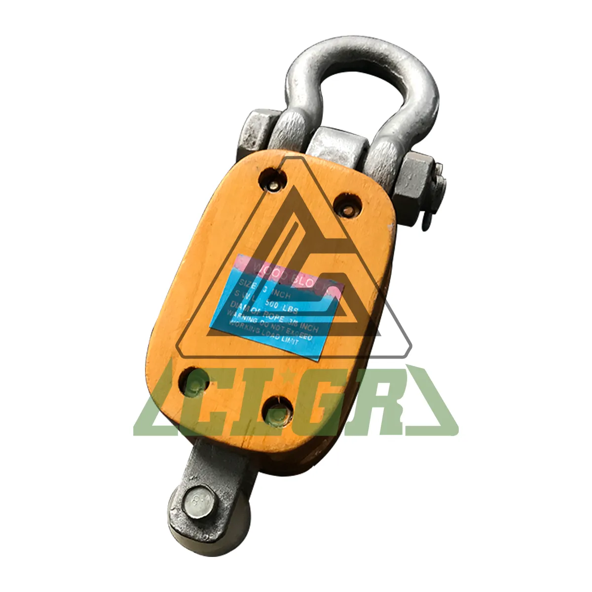 clgr regular wood block with shackle single wheel sheave company china manufacturer