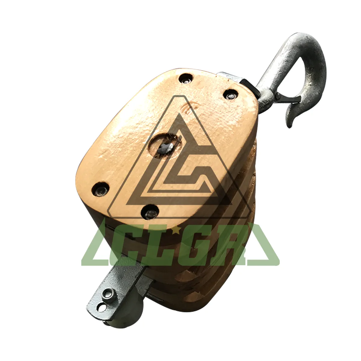 clgr regular wood shell block with hook triple sheave wholesale supplier china