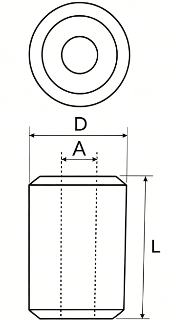 drawing-of-clgr®-wire-rope-end-stop-ferrule-aluminium-china-supplier
