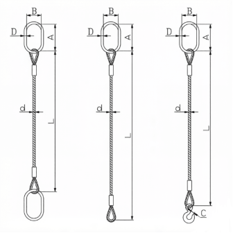drawing-of-clgr®-single-leg-wire-rope-sling