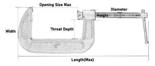 drawing-of-clgr®-c-clamp-cast-steel-china-supplier