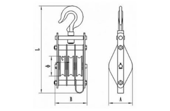 drawing-of-clgr®-snatch-pulley-block-with-hook-triple-wheel-china-supplier drawing-of-clgr®-snatch-pulley-block-with-hook-triple-wheel-china-supplier