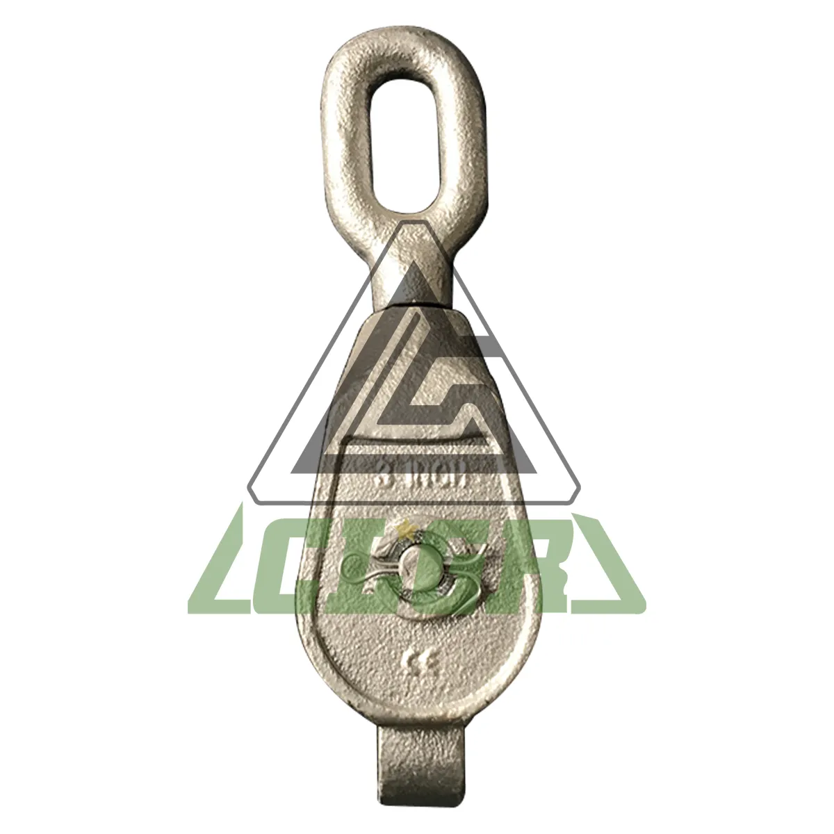 CLGR® Galvanised Malleable Iron Pulley Block Single Sheave with Eye