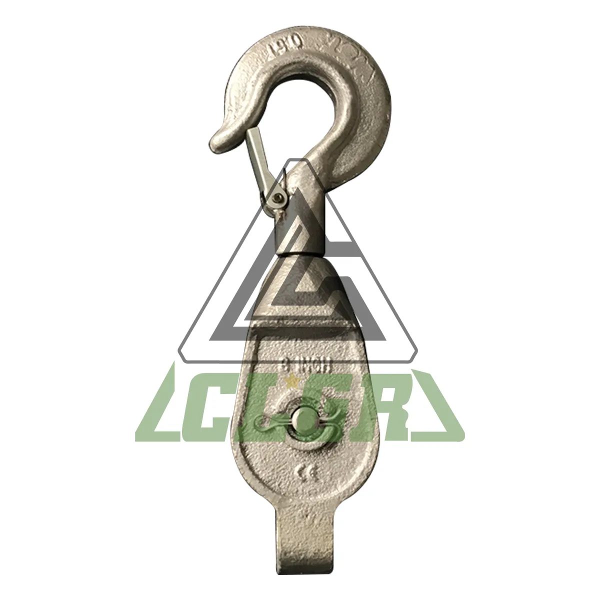 CLGR® Galvanised Malleable Iron Pulley Block Single Sheave with Hook