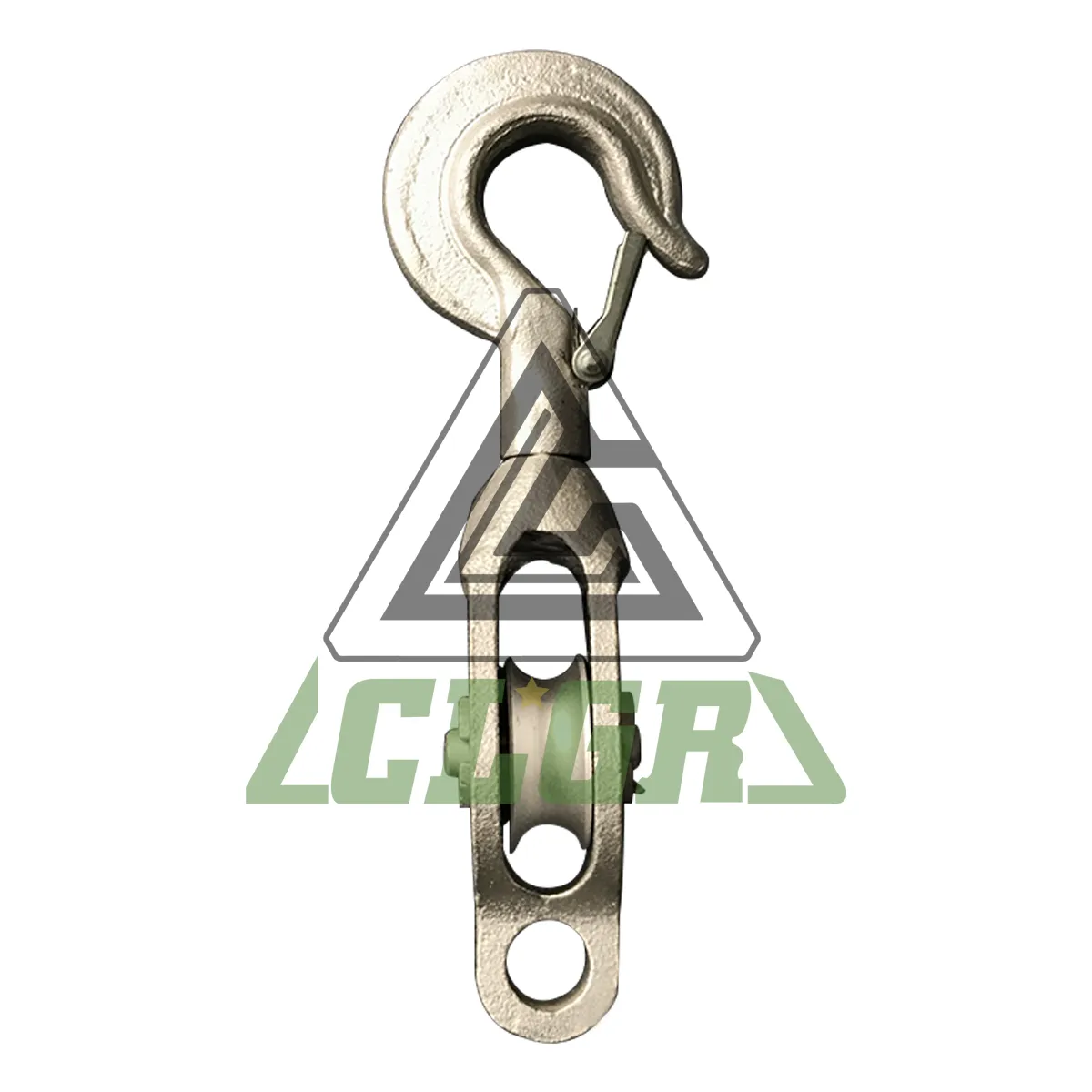 CLGR® Galvanised Malleable Iron Pulley Block Single Sheave with Hook