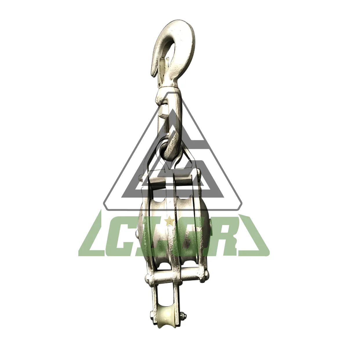 CLGR® Malleable Iron Shell Block Double Sheave With Swivel Hook China Supplier