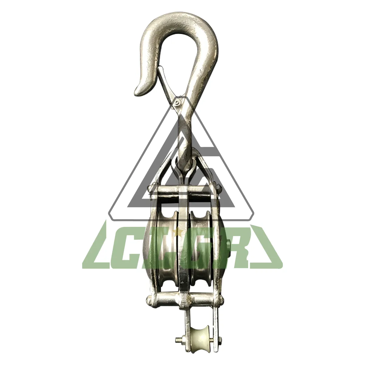 CLGR® Malleable Iron Shell Block Double Sheave with Hook