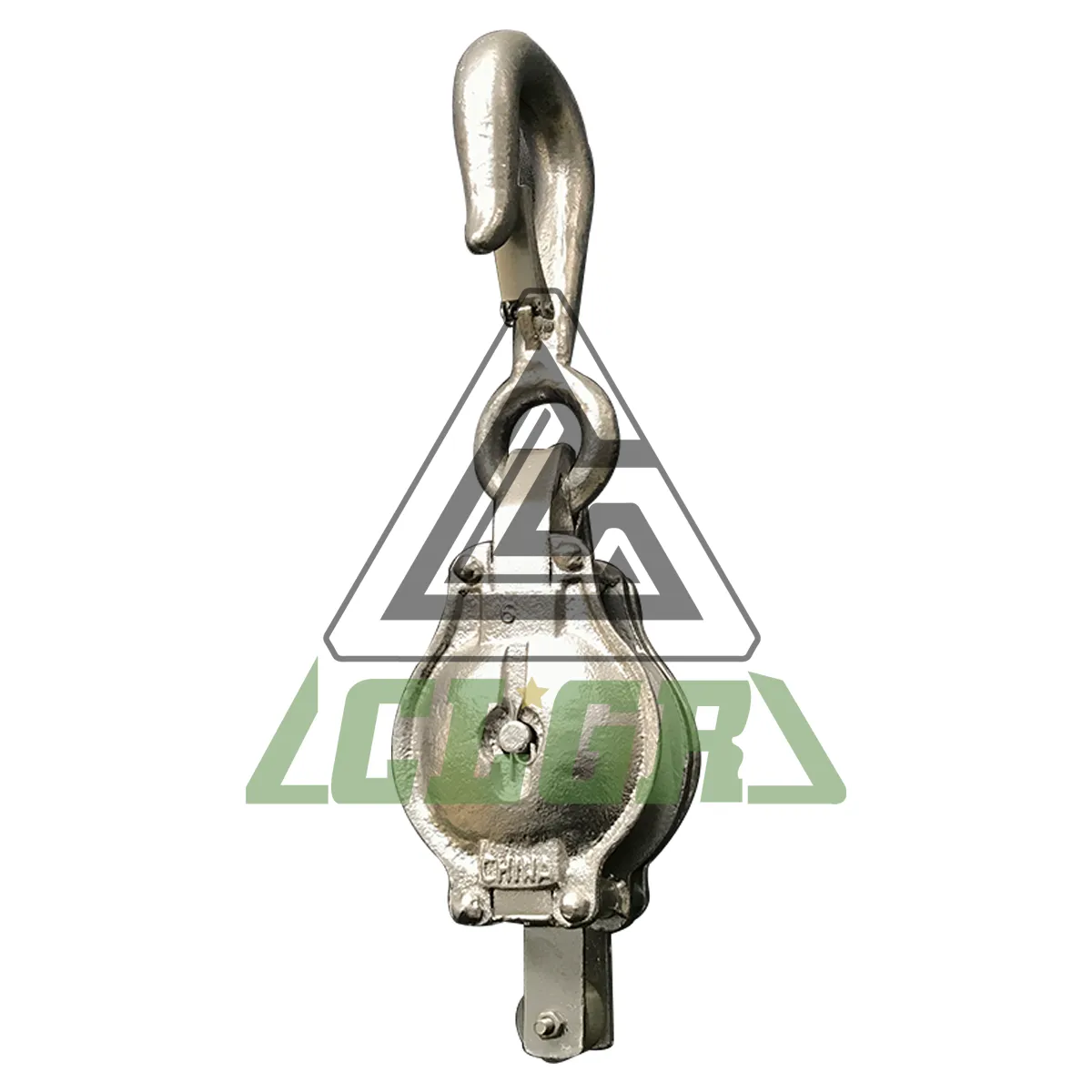 CLGR® Malleable Iron Shell Block Double Sheave with Hook China Manufacturer