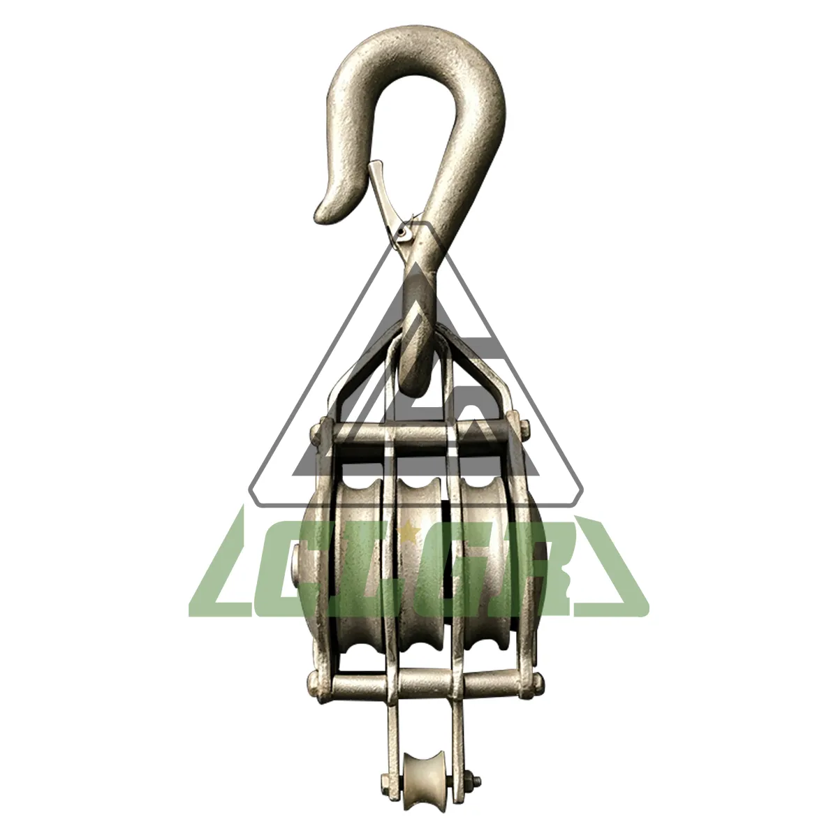 CLGR® Malleable Iron Shell Block Triple Sheave with Hook