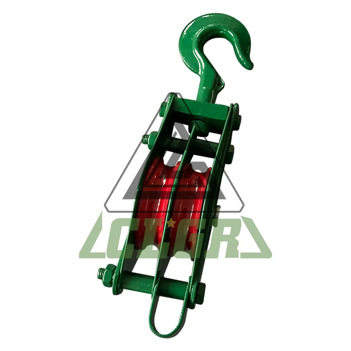 CLGR® Snatch Block Pulley with Hook Double Wheel China Supplier