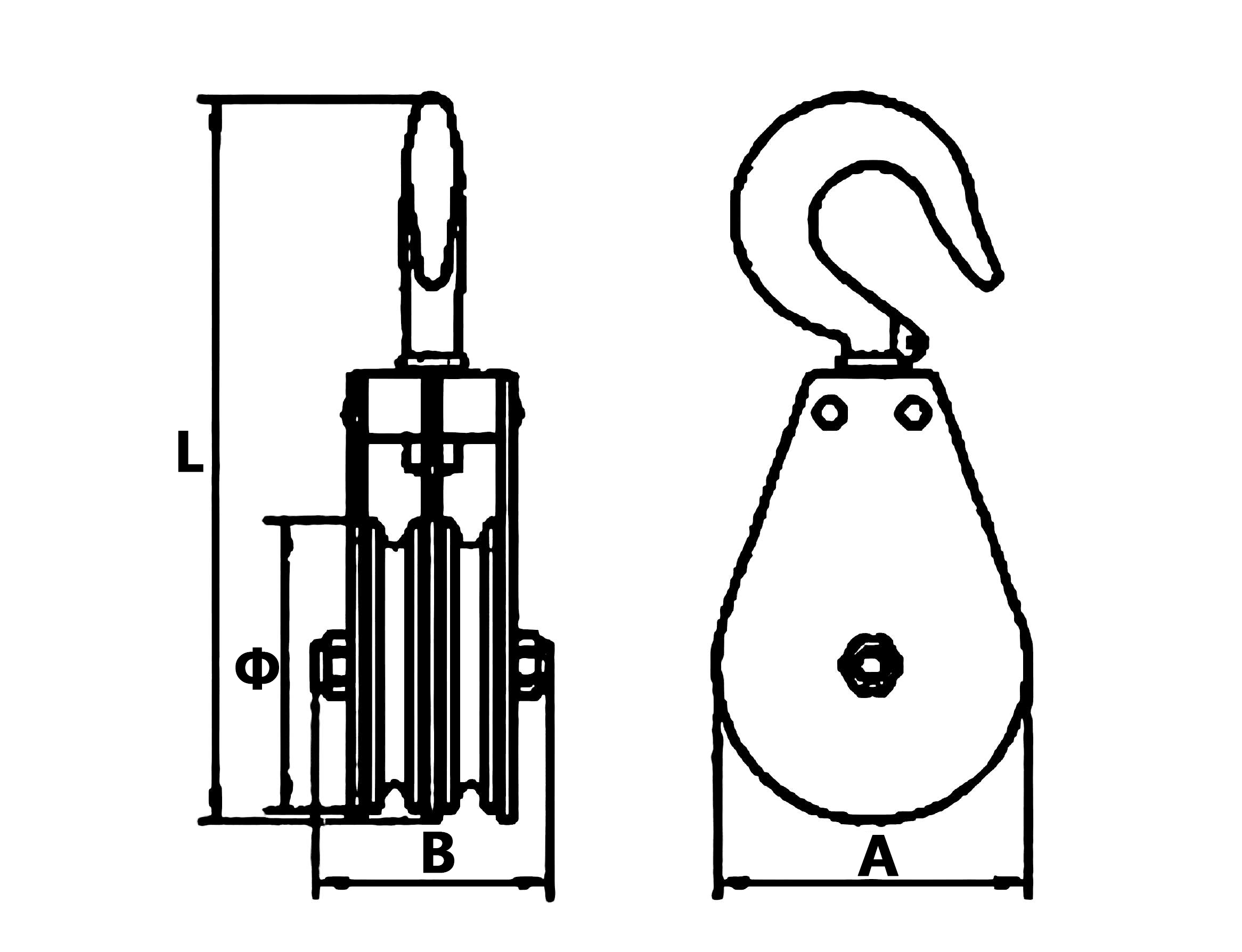 Specification of CLGR® Swivel Hook Flat Block Single Sheave 