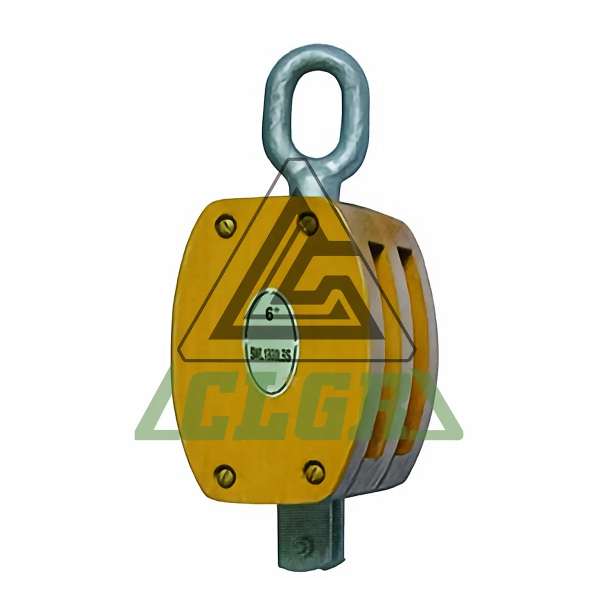 CLGR® Eye Type JIS Wooden Pulley Block Double Sheave