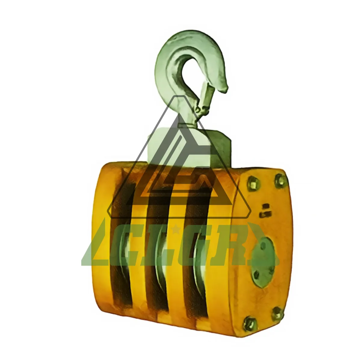 CLGR® JIS Type Ship Wooden Block Pulley Triple with Hook