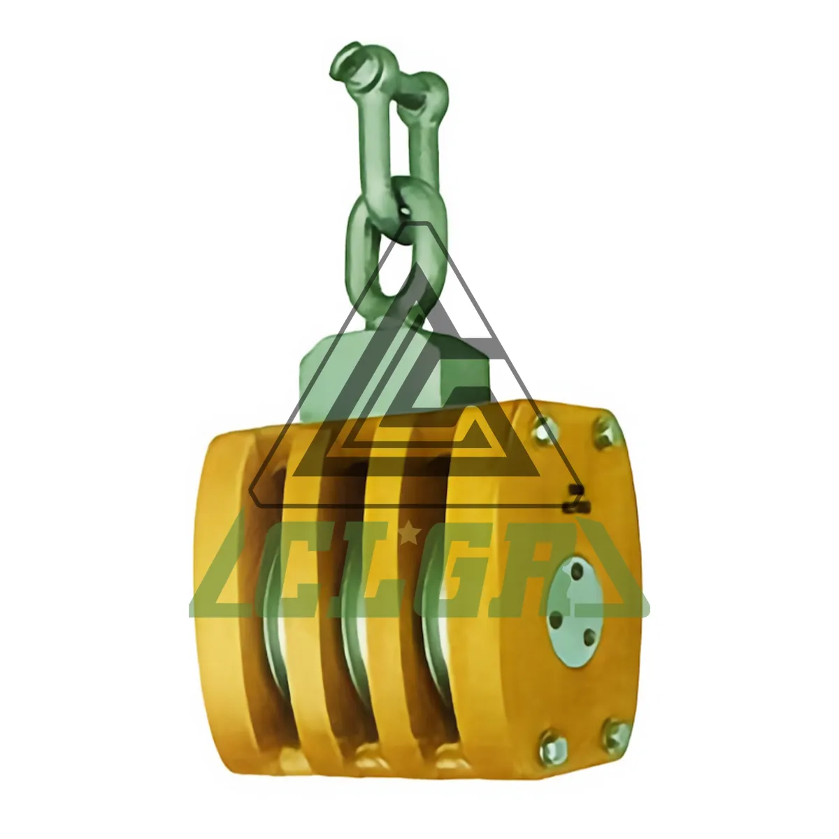 CLGR® JIS Ship Wooden Block With Shackle Triple Sheave