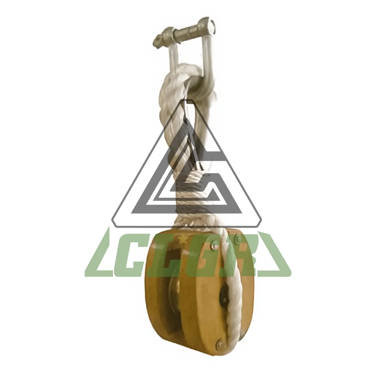 CLGR® Nylon Rope Wooden Block Single Wheel
