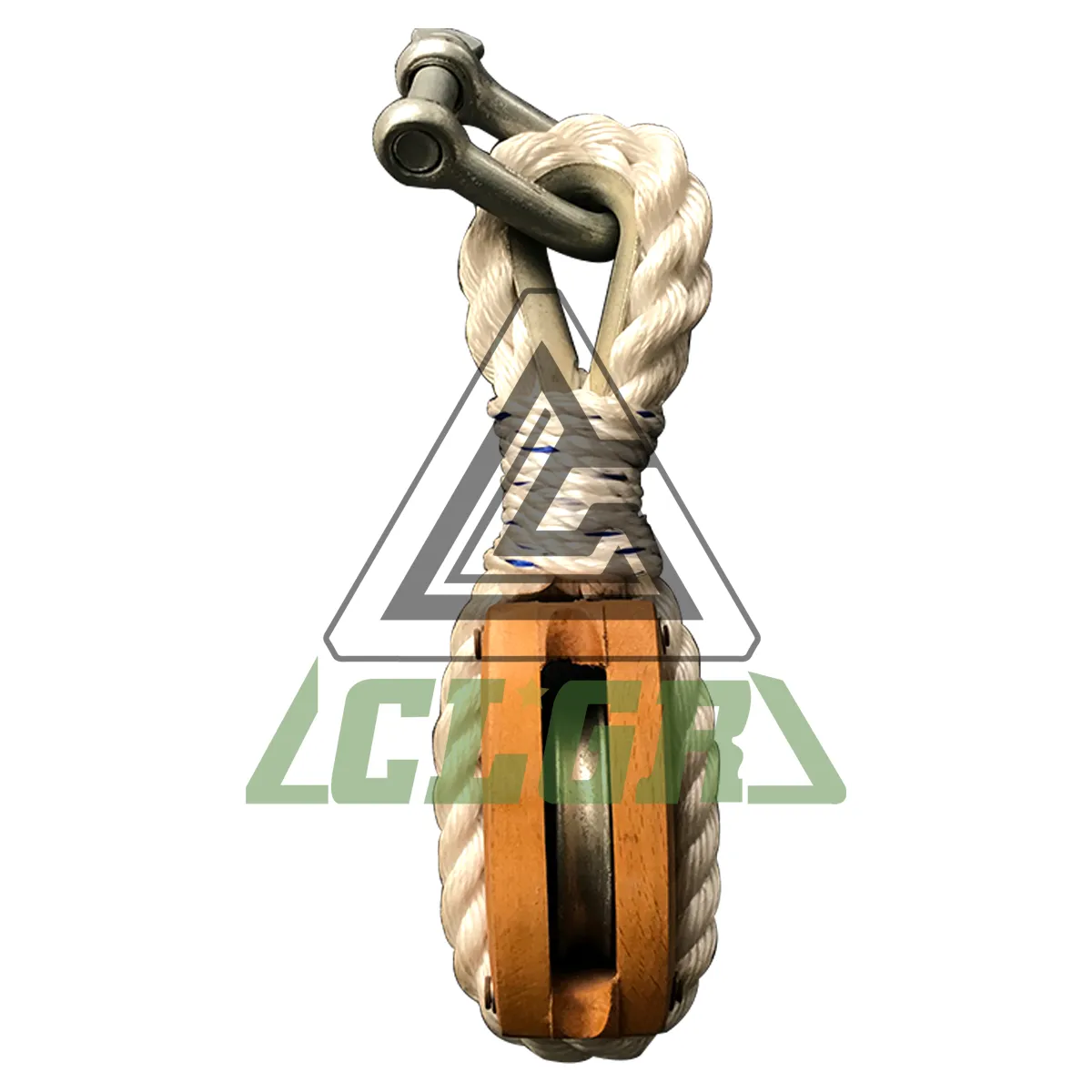 CLGR® Nylon Rope Wooden Block Single Wheel