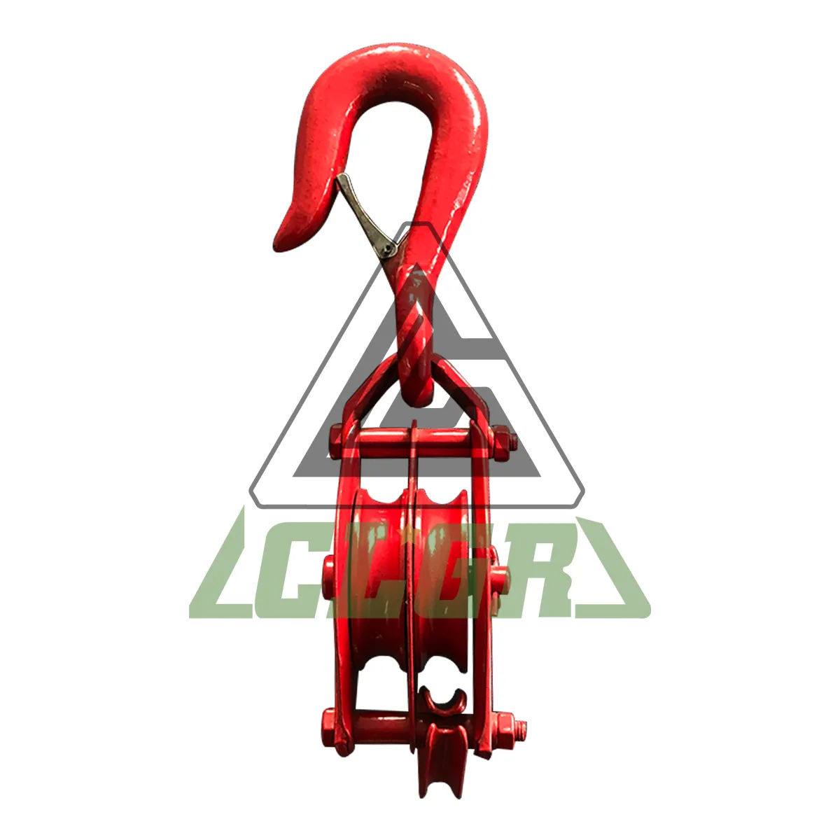 CLGR® Red Pulley With Hook Double Wheel