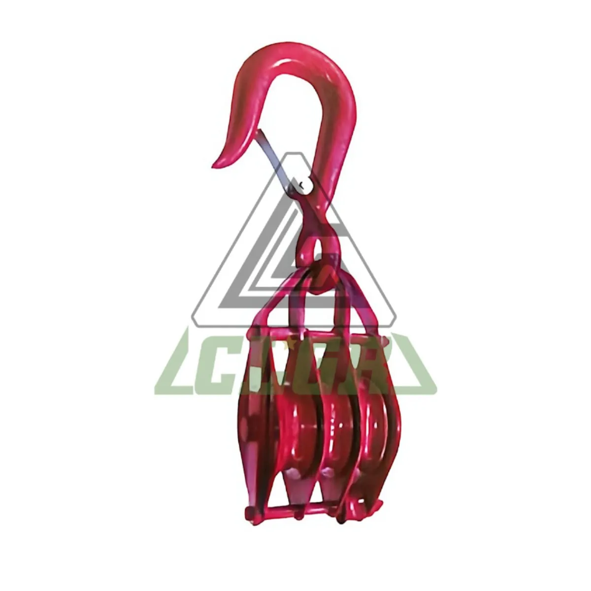 CLGR® Red Pulley With Hook Triple Wheel