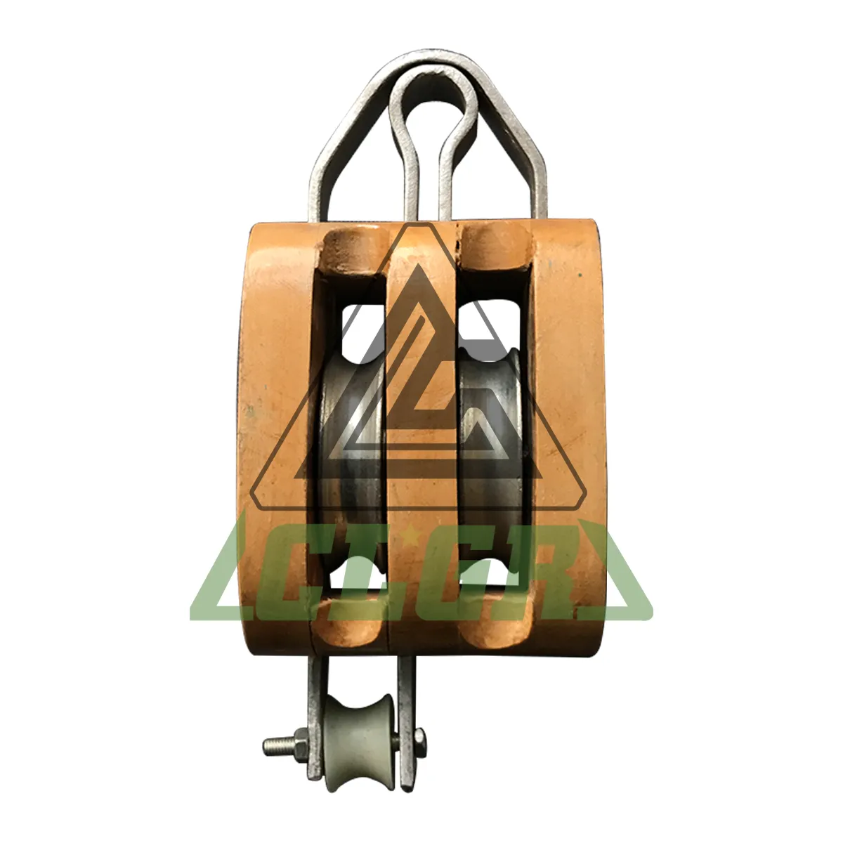 CLGR® Regular Wood Block Double Sheave Without Shackle