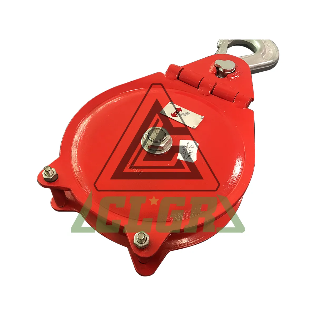 Pulley with Hinged Side Plate