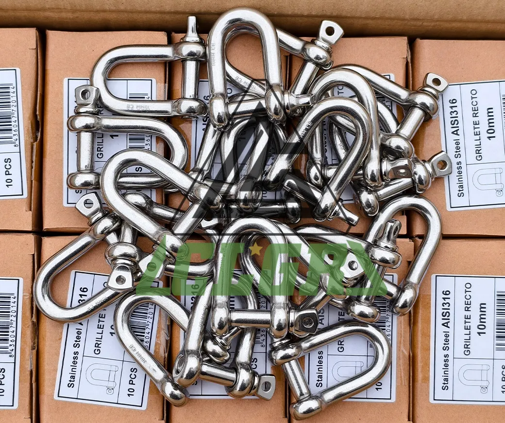 10mm stainless steel chain shackle european type for trawling