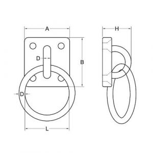 Drawing of CLGR® Galvanized Ring on Plate China Supplier